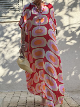 Seventies Silk Robe Caftan
