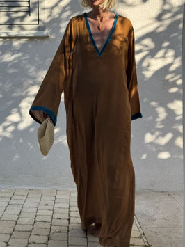 Martha Kaftan Terracotta Turquoise