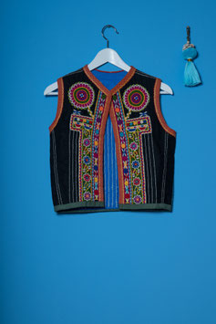 oops SOLD VINTAGE - 1970s Embroidered Ethnic Vest