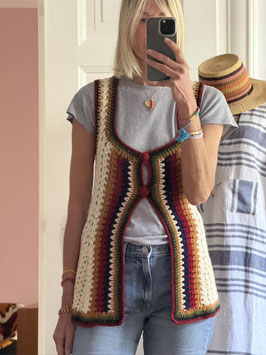 VINTAGE - World Treasure Crochet Gilet