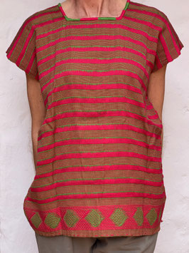 oops SOLD Red Woven Mexican Huipil