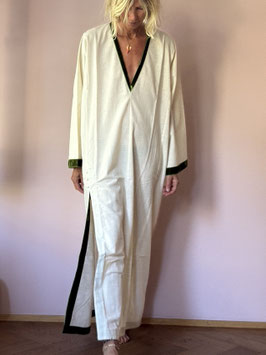 Martha Kaftan Off White Green
