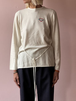 oops SOLD GIO White Cashmere Sweater