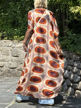 Seventies Mauve Silk Robe Caftan