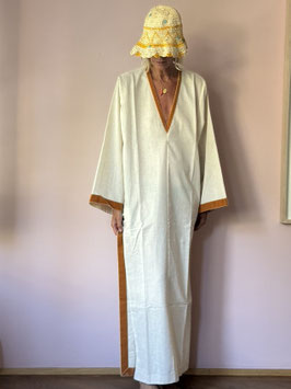 Martha Kaftan Off White Yellow