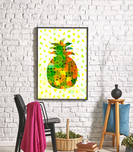 Kunstdruck ananas