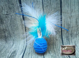 Cotton Drop mit Federn/Bastband (w)