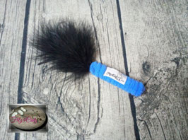 Cotton Dart mit schwarzen Federn