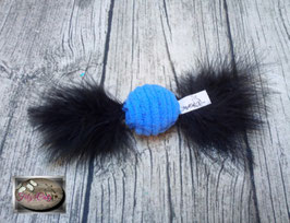 Cotton Candy mit schwarzer Feder