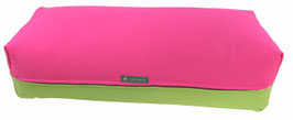 Yoga Bolster pink & apfelgrün