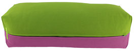 Yoga Bolster kiwi & rotviolett