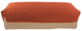 Yoga Bolster terracotta & beige