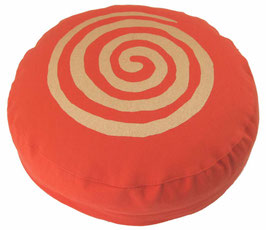 "Spirale" dunkelorange Meditationskissen
