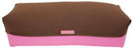 Yoga Bolster braun & rosa