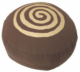 "Spirale" braun Meditationskissen
