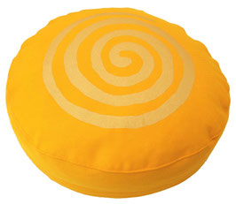 "Spirale" sonnengelb Meditationskissen