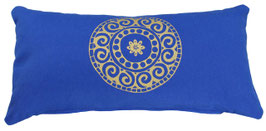 U - Kleines Meditationskissen "Mandala" royalblau