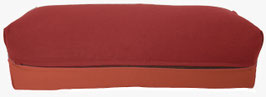 Yoga Bolster bordeaux & terracotta