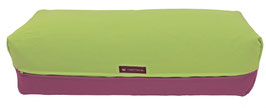 Yoga Bolster hellgrün & aubergine