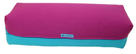 Yoga Bolster rotviolett & türkis