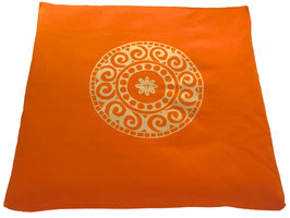 Meditationsmatte / Zabuton "Mandala" orange