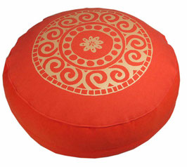 "Mandala" dunkelorange Meditationskissen