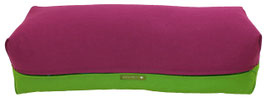 Yoga Bolster aubergine & kiwi