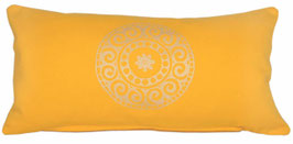 A - Kleines Meditationskissen "Mandala" sonnengelb