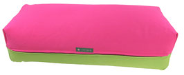 Yoga Bolster pink & apfelgrün