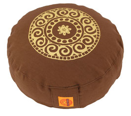 "Mandala" braun Meditationskissen