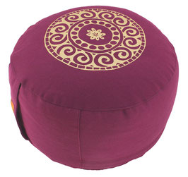 "Mandala" aubergine Meditationskissen
