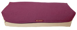 Yoga Bolster aubergine & beige