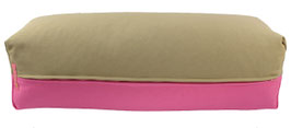 Yoga Bolster beige & rosa