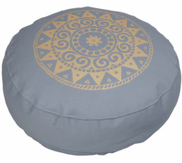 "UrMandala" silbergrau Meditationskissen