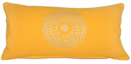 A - Kleines Meditationskissen "Mandala" sonnengelb