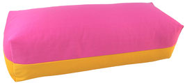 Yoga Bolster pink & sonnengelb