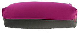 Yoga Bolster rotviolett & mittelgrau