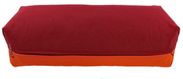 Yoga Bolster bordeaux & dunkelorange