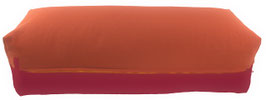 Yoga Bolster terracotta & bordeaux