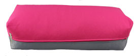Yoga Bolster pink & silbergrau