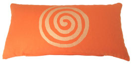 Kleines Meditationskissen "Spirale" orange