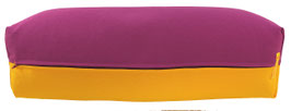 Yoga Bolster rotviolett & sonnengelb