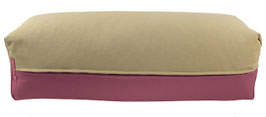 Yoga Bolster beige & aubergine