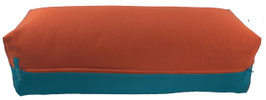Yoga Bolster terracotta & petrol