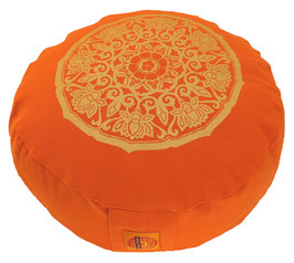 "Lotuskreis" orange Meditationskissen
