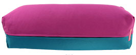Yoga Bolster rotviolett & petrol