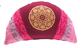 "Rosapink" - kleines Halbmondkissen