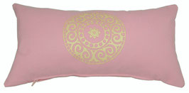 E - Kleines Meditationskissen "Mandala" puderrosa