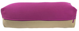 Yoga Bolster rotviolett & beige
