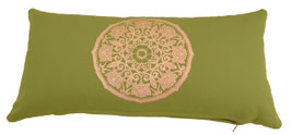 Kleines Meditationskissen "Lotuskreis" kiwi